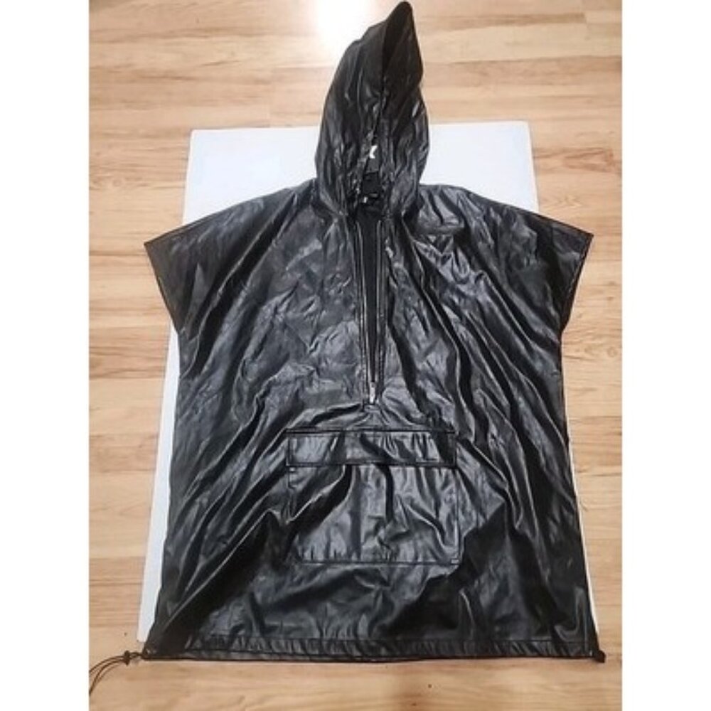 NWT Xpluswear Women's Black Pullover Rain Jacket/short Dress Size 2xl concert